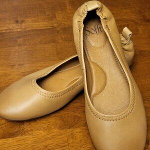 Sofft Kenni ~ Sz 11 ~ Camel Color ~ Leather Ballet Flats ~ Excellent Condition